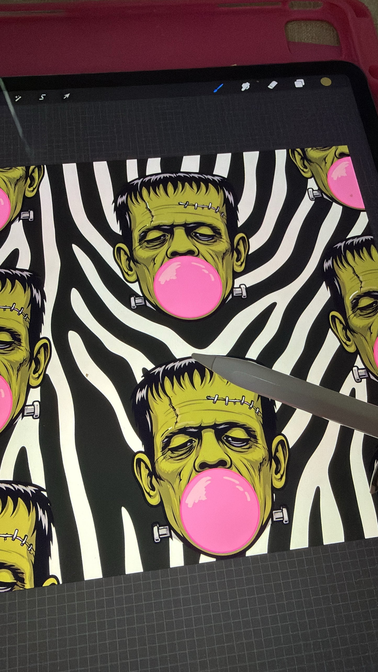 Franken Bubblegum madness Seamless