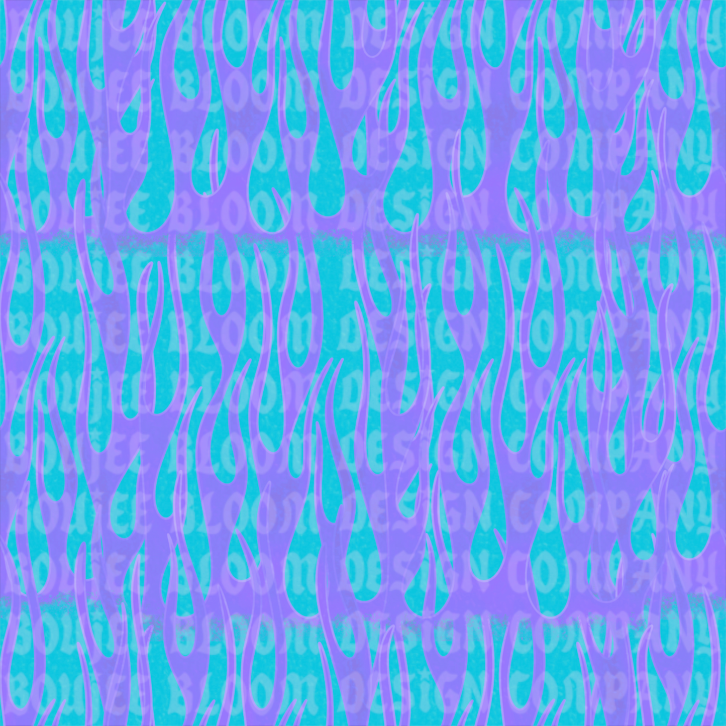 Blue Purple Flames Seamless • Commercial Use