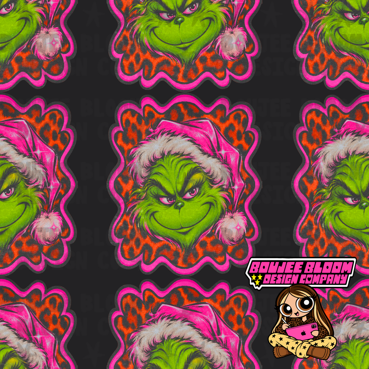 Wild Time Green Guy Seamless