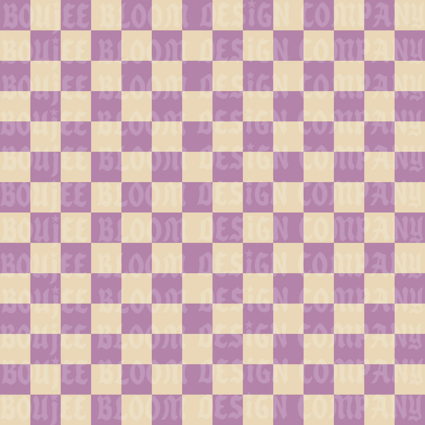 Purple Cream Checkered Seamless