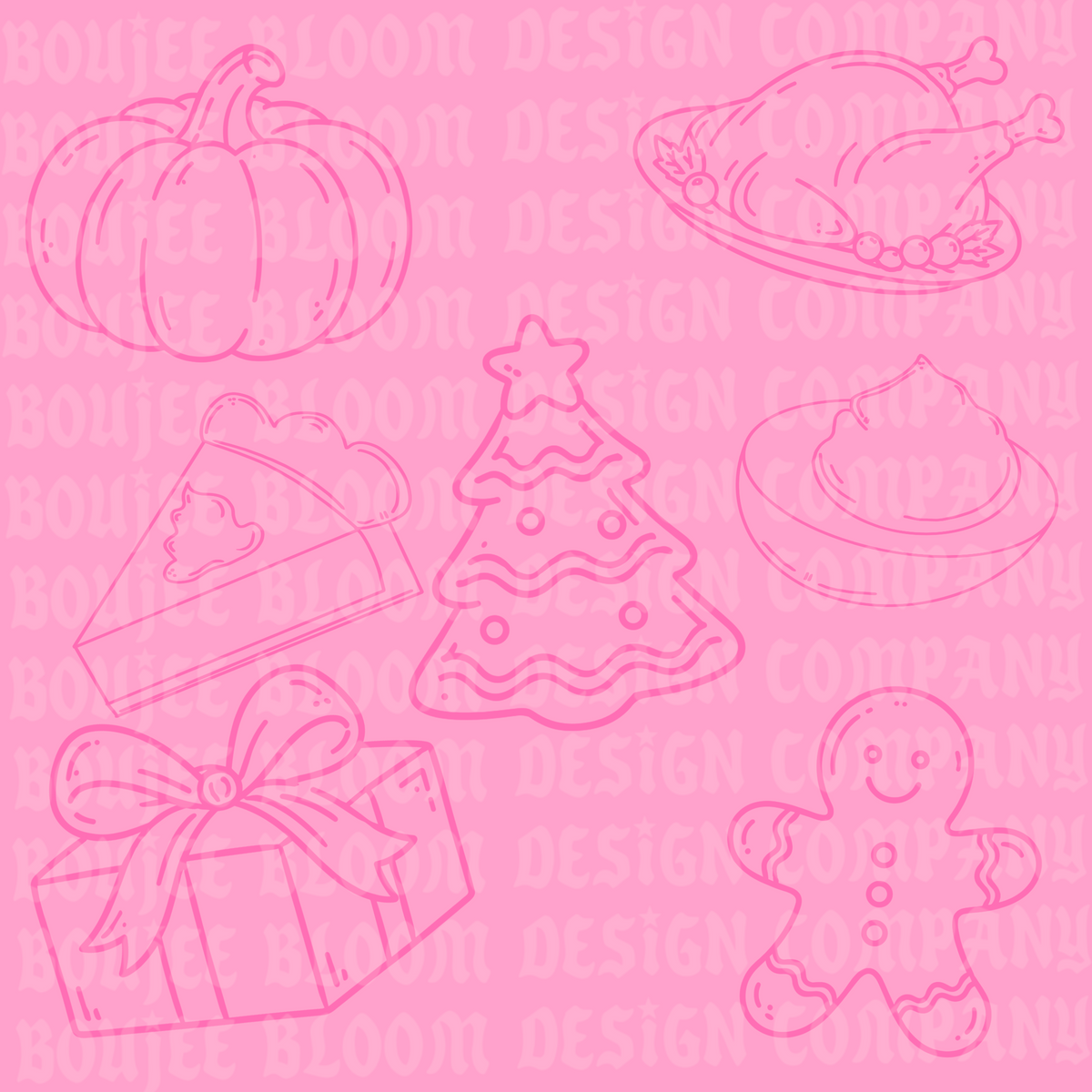 Holidazeee PROCREATE STAMP SET ONLY