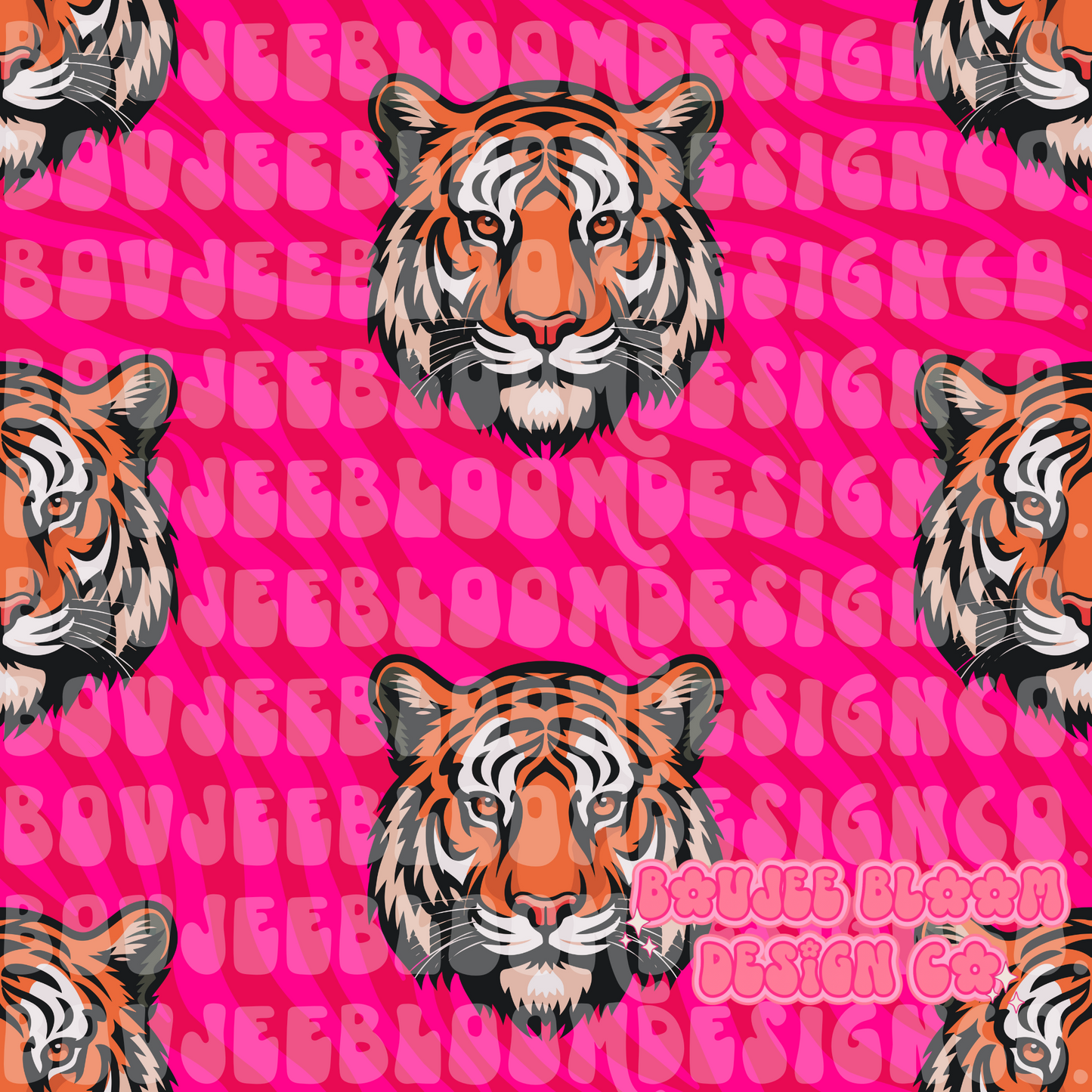 Tiger Pink & Red Zebra