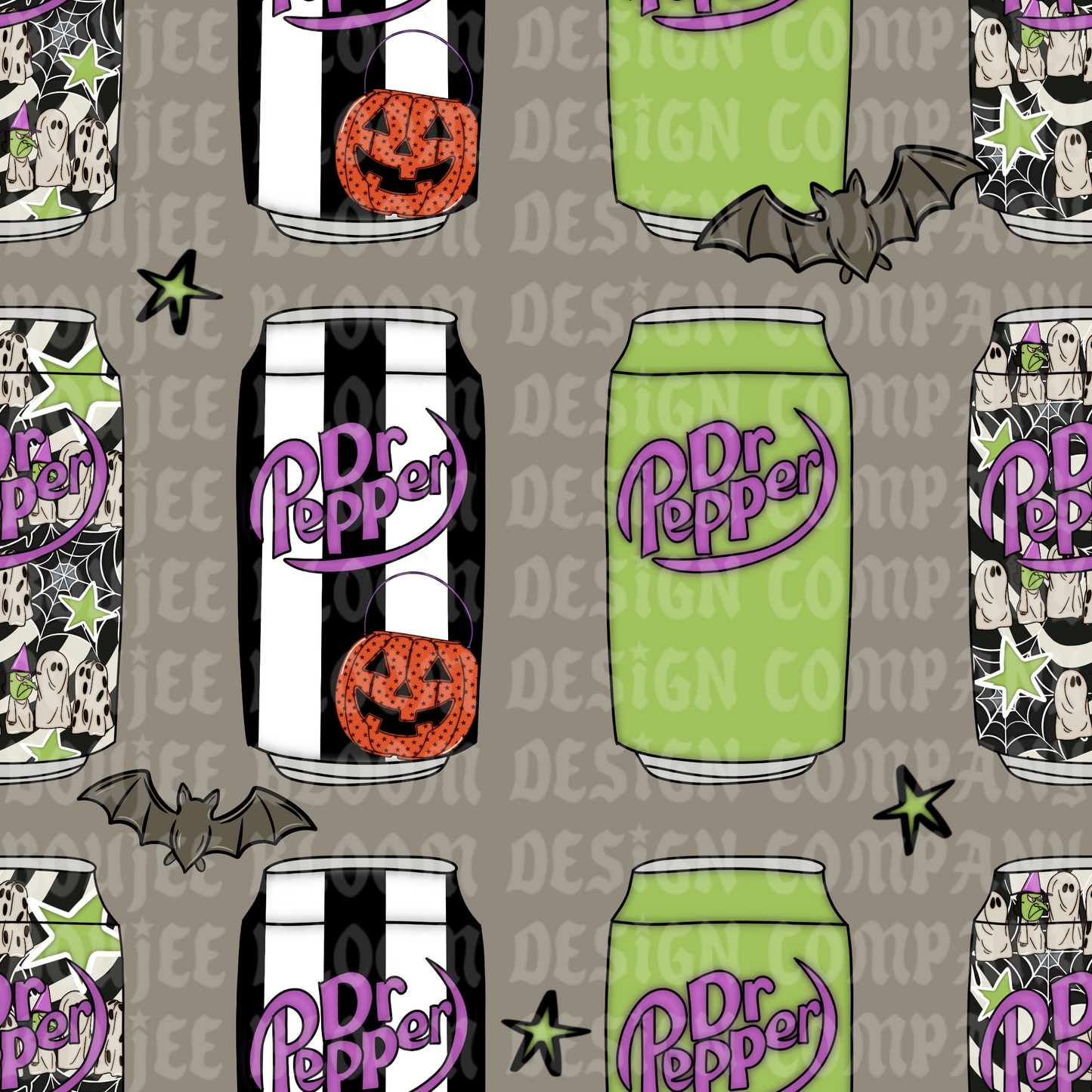 Halloween Soda Seamless