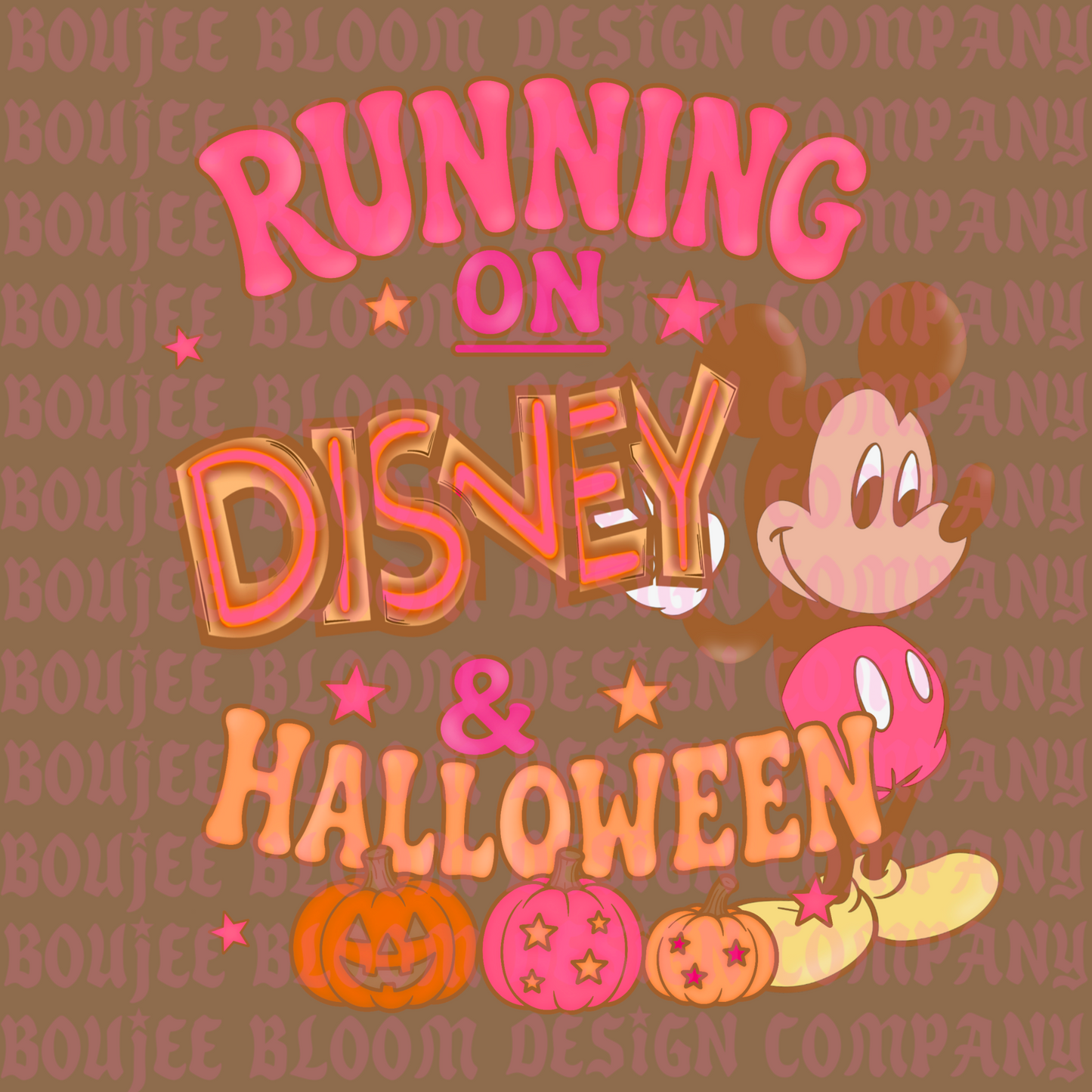 Running on Disknee & Halloween PNG