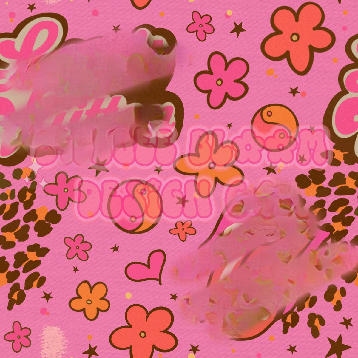 Boujee Floral Denim Pink