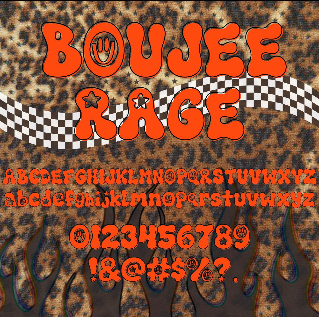 Boujee Rage Font OTF PROCREATE AND CANVA