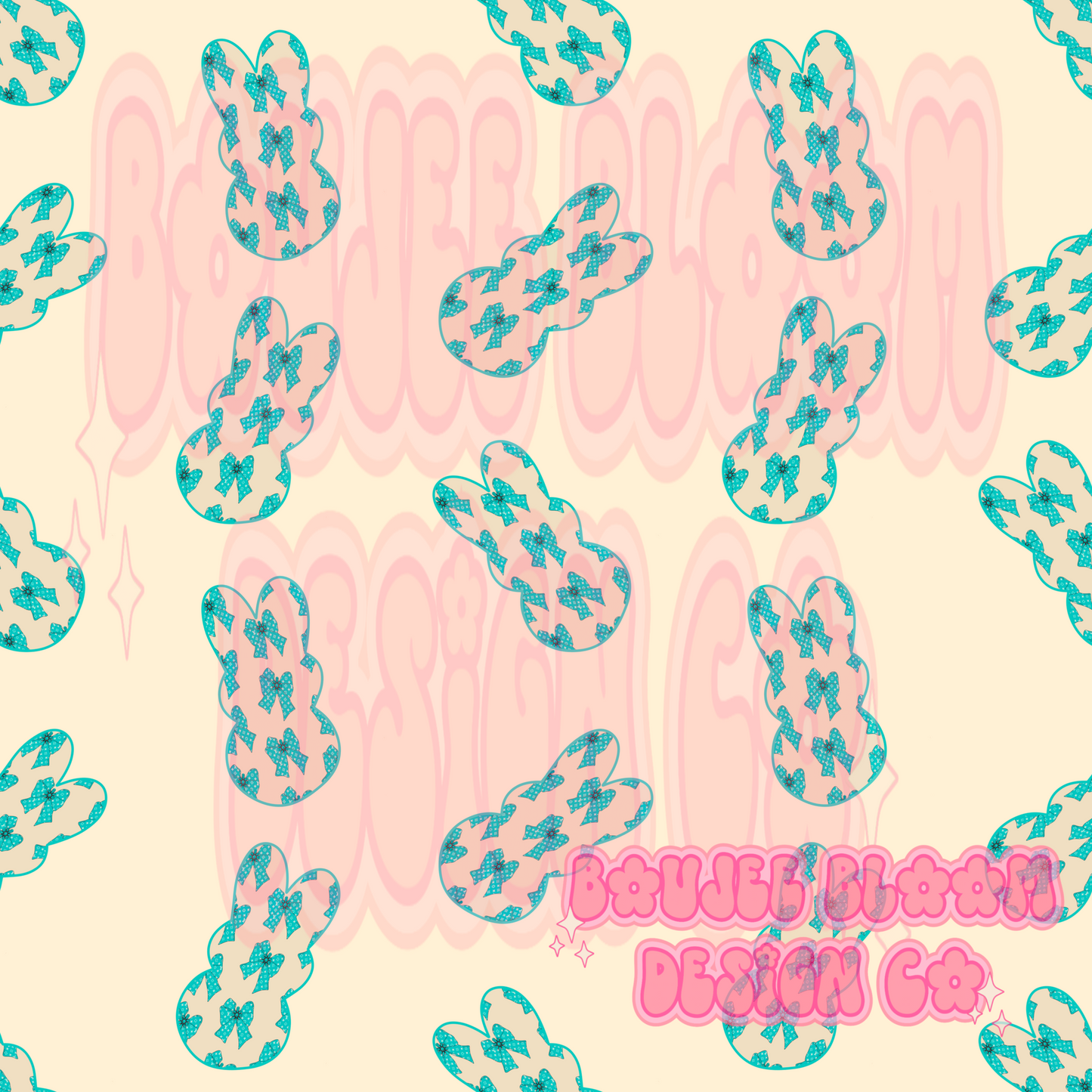 Western Bunnies Boujee Bow Print GMA X BBDCO COLLAB