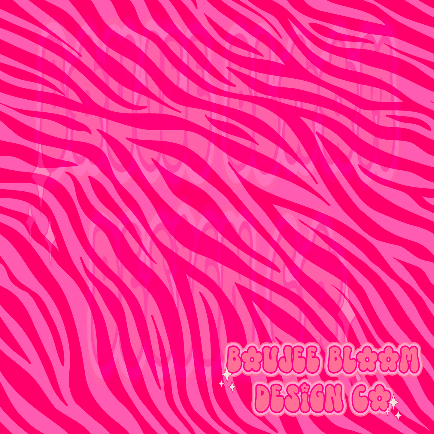 Pink Zebra Seamless