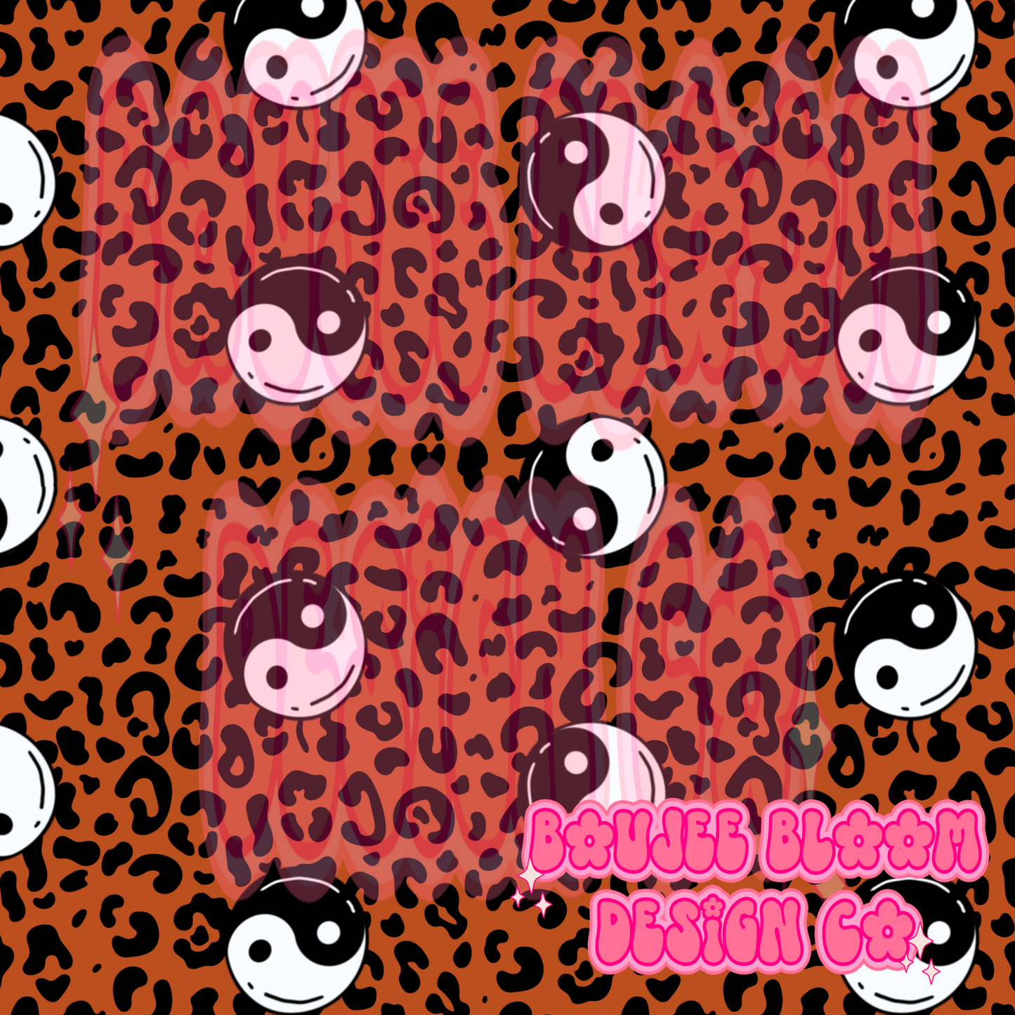 Cheetah Yin Yang Seamless