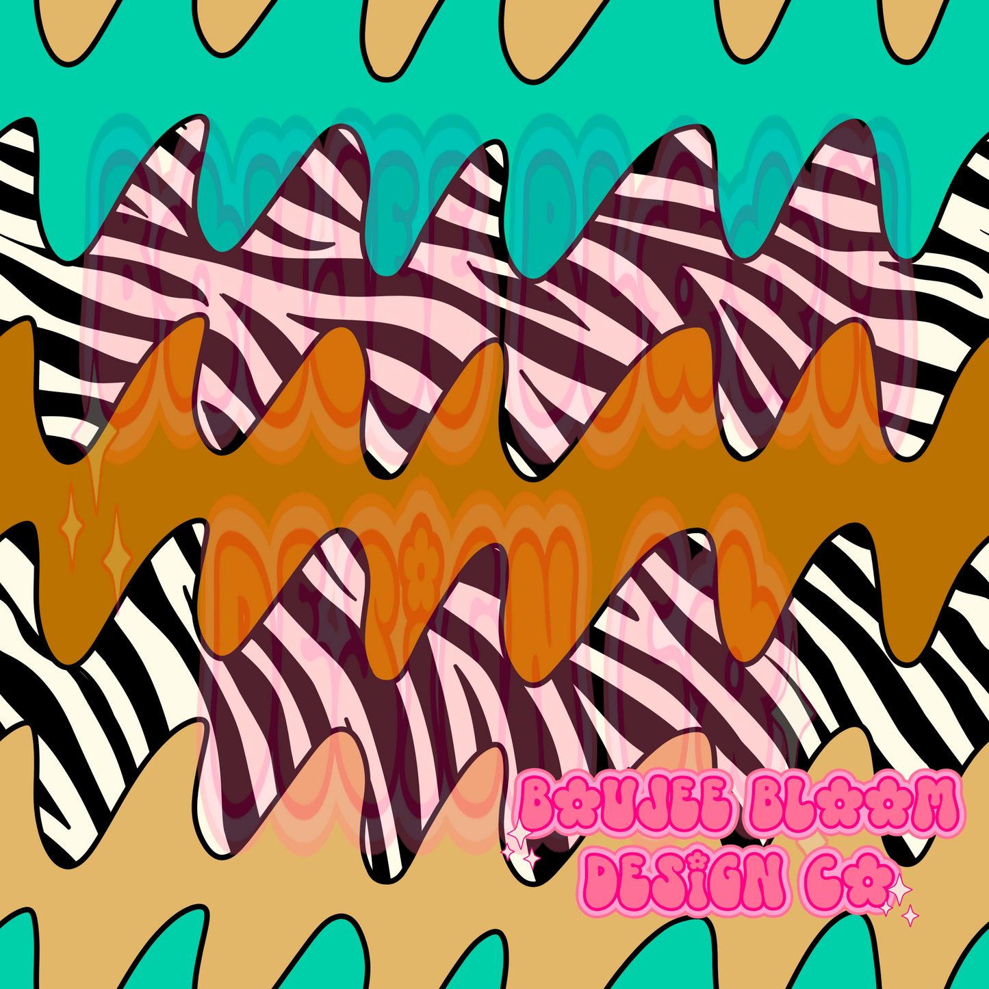 Groovy Zebra seamless