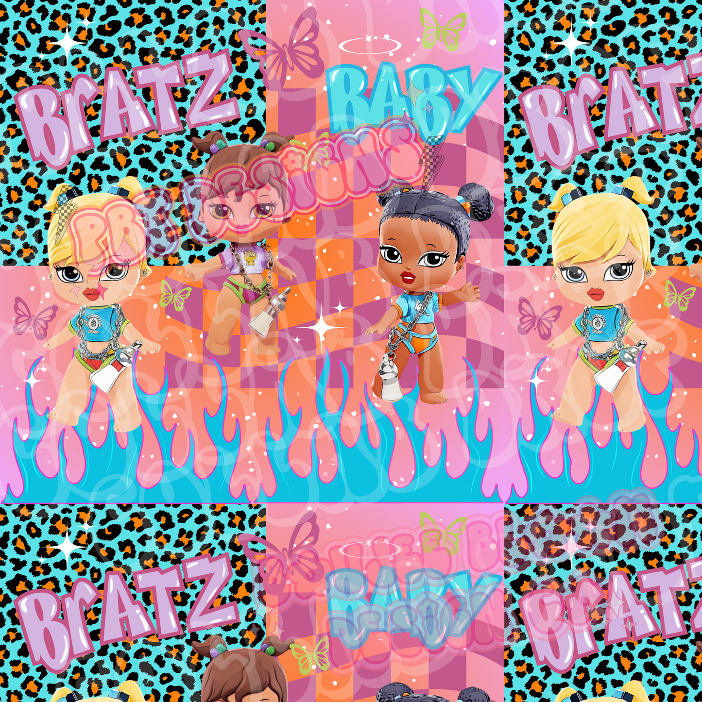 Patchwork B Baby Seamless