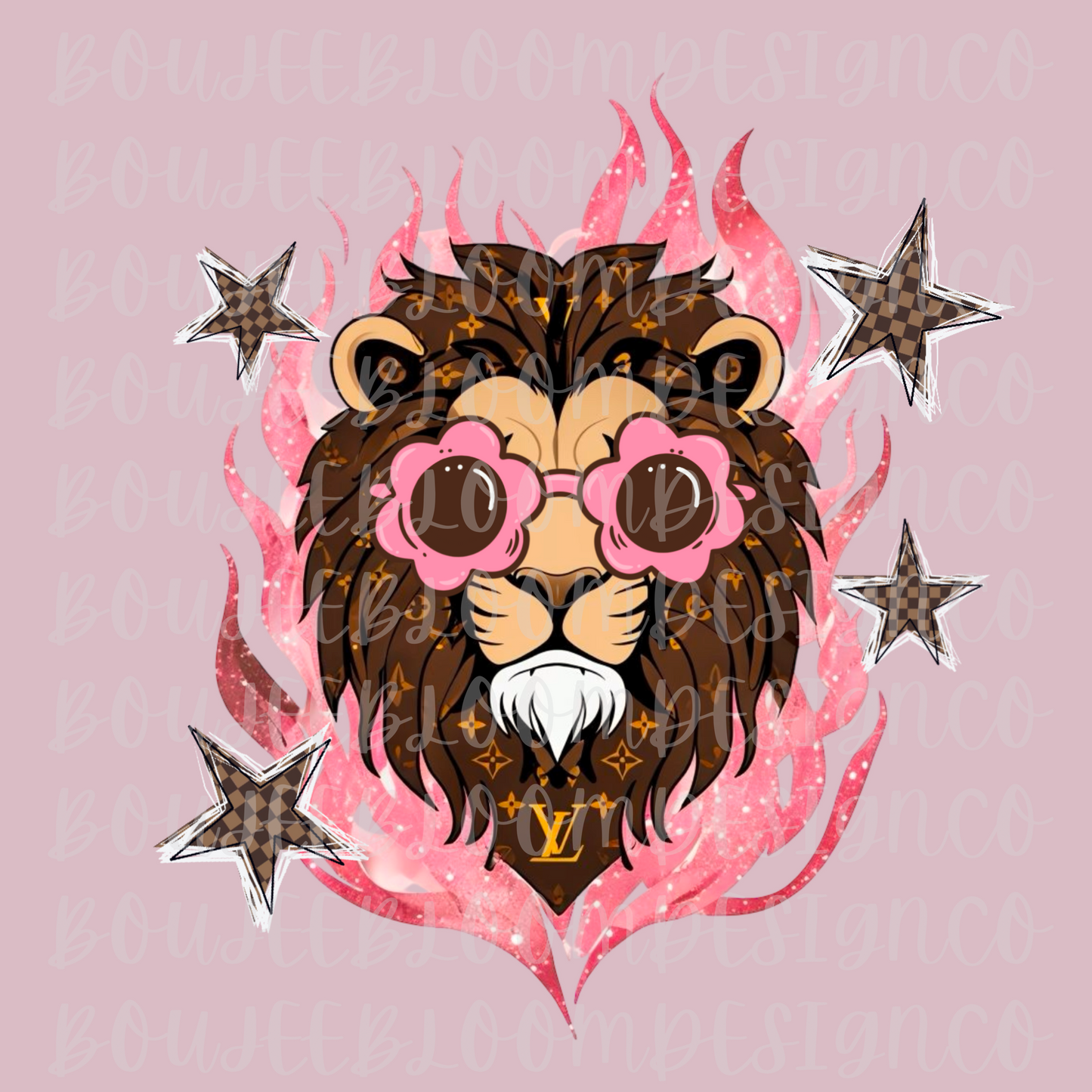 Boujee Lion PNG LAD COLLAB