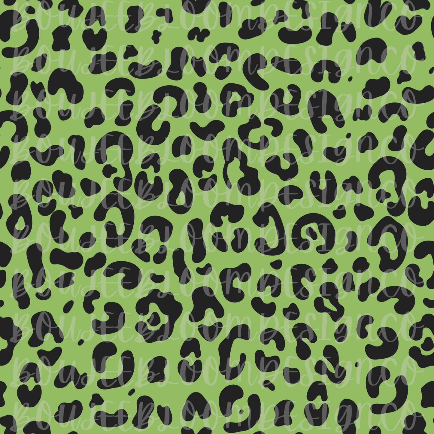 Alien Green Cheetah Seamless