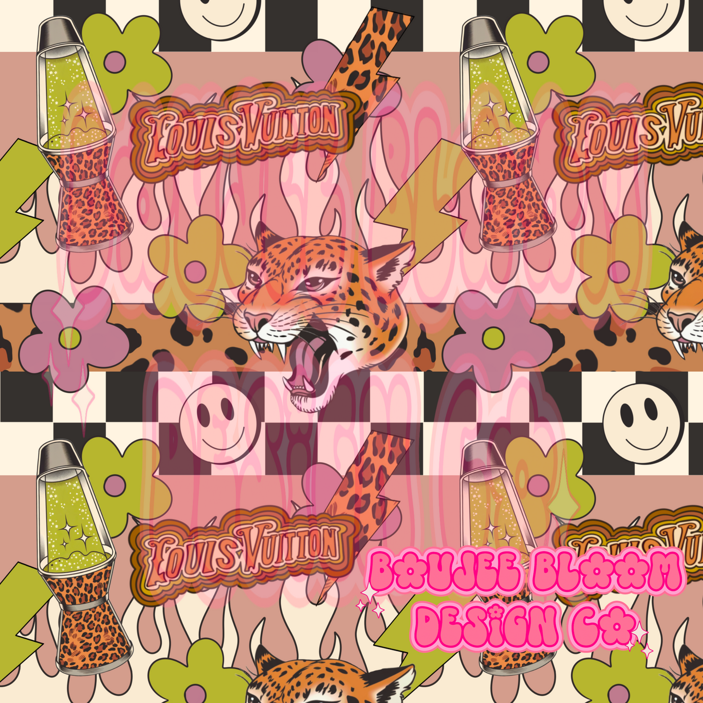 Boujee Floral Flames Seamless