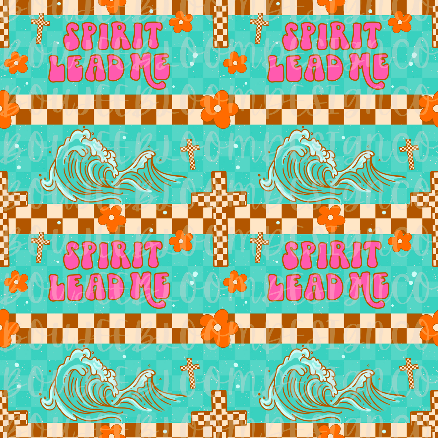 Spirit Lead Me Pink Seamless