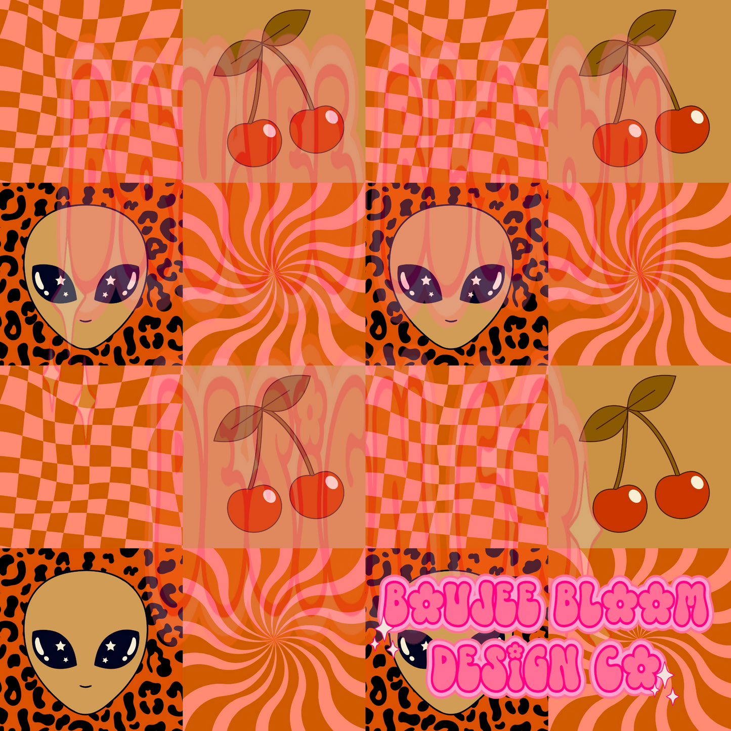 Alien. & Cherry Seamless