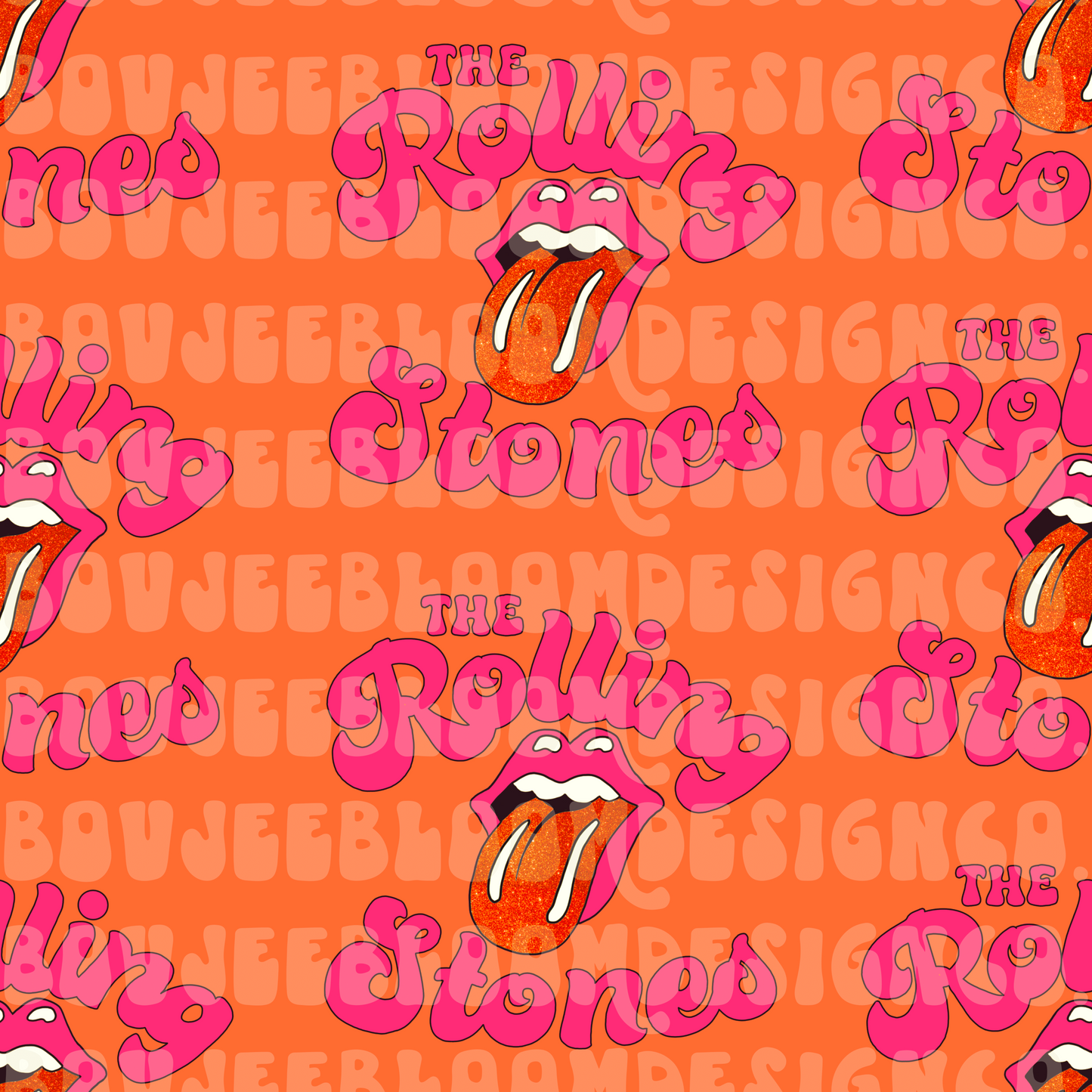 Girly Retro Stones Seamless