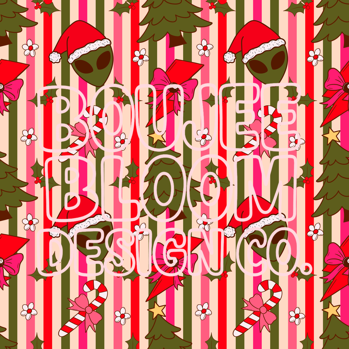 Alien Claus Seamless