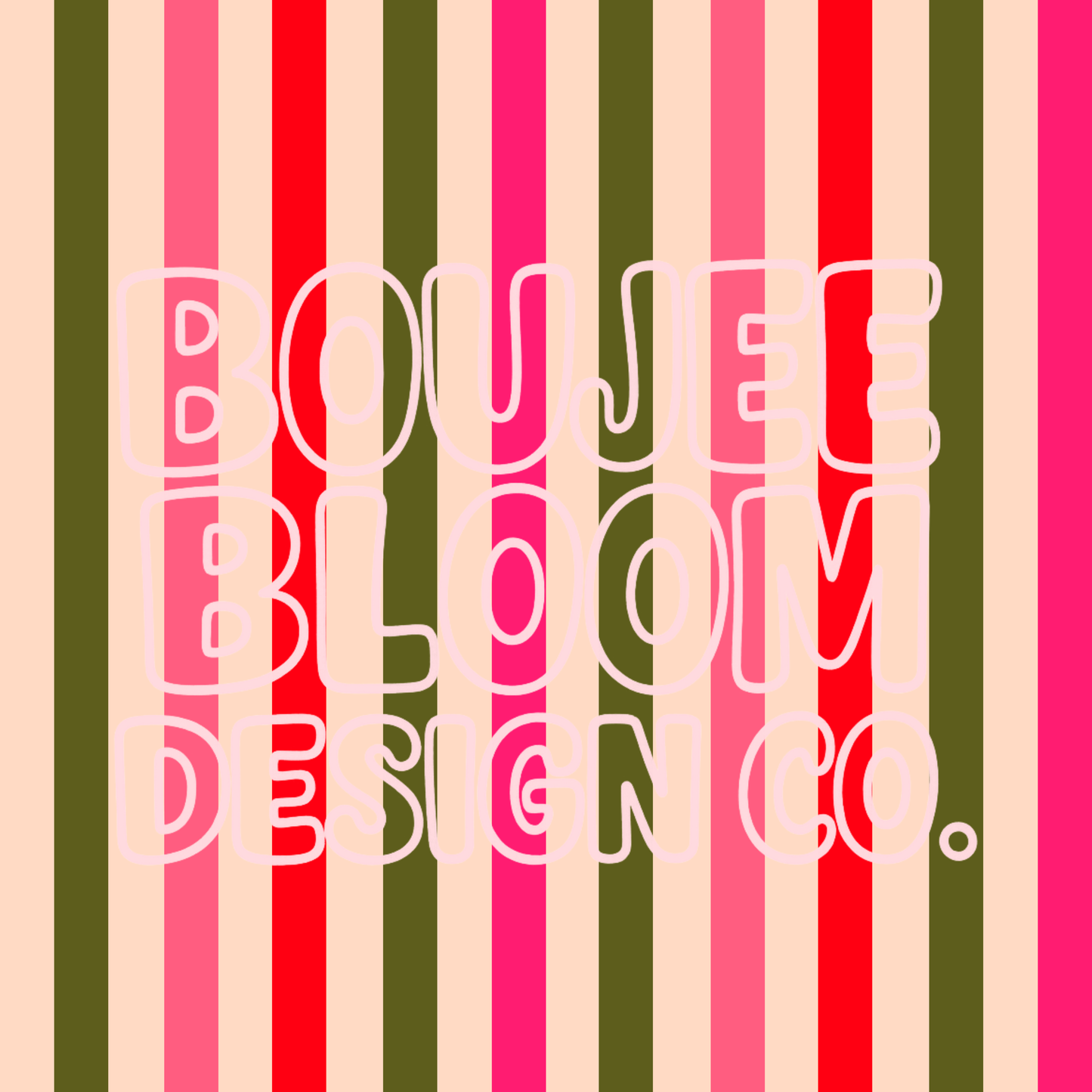 Girly Christmas Stripes Seamless