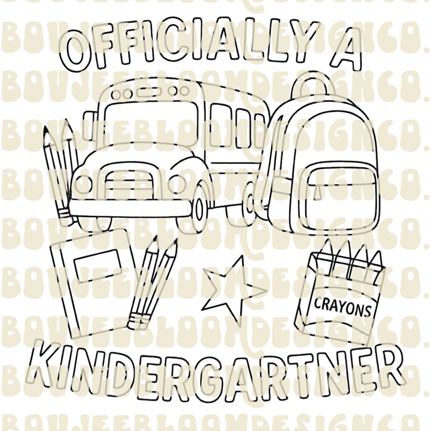 Kindergarten Color Page