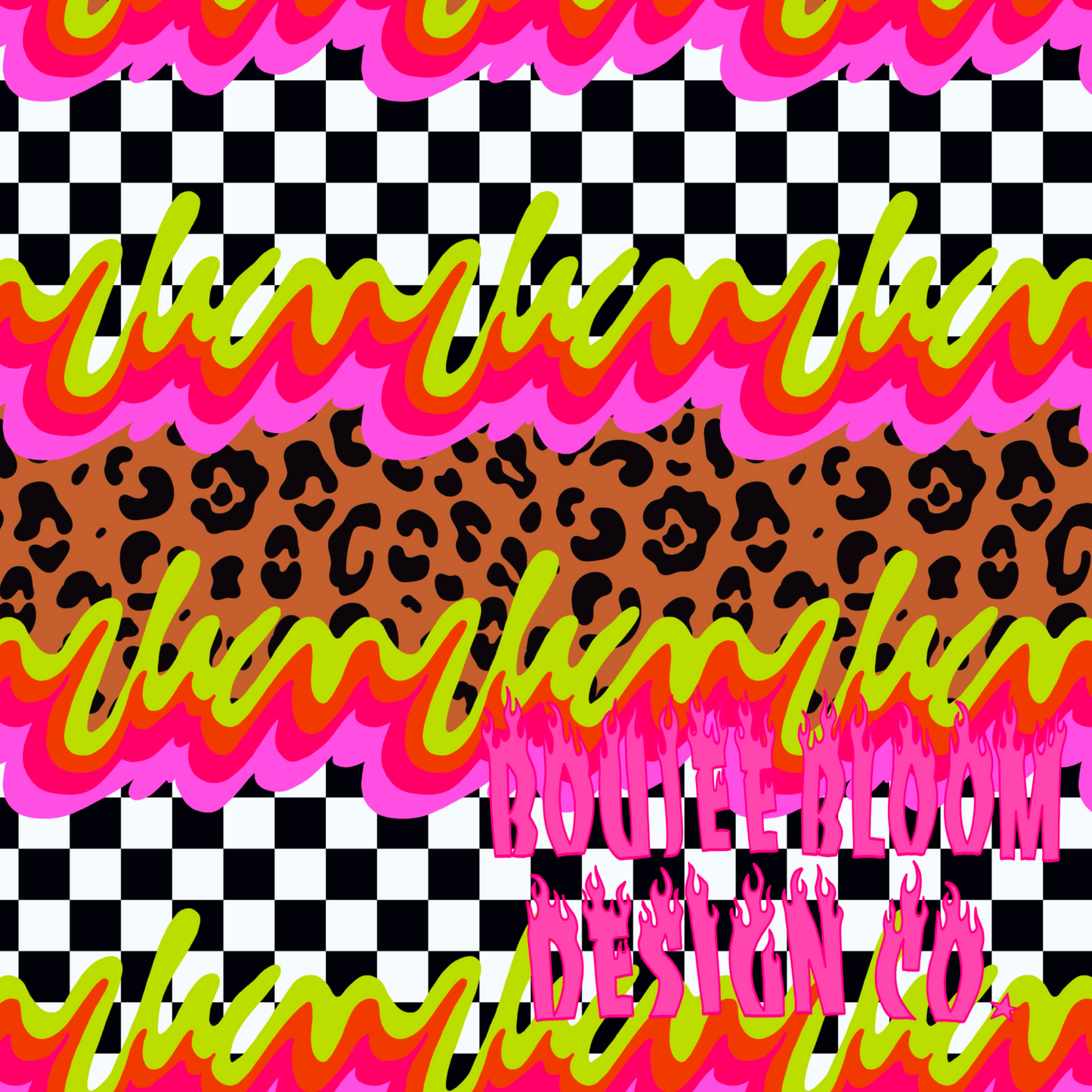 Groovy Retro Galactic seamless