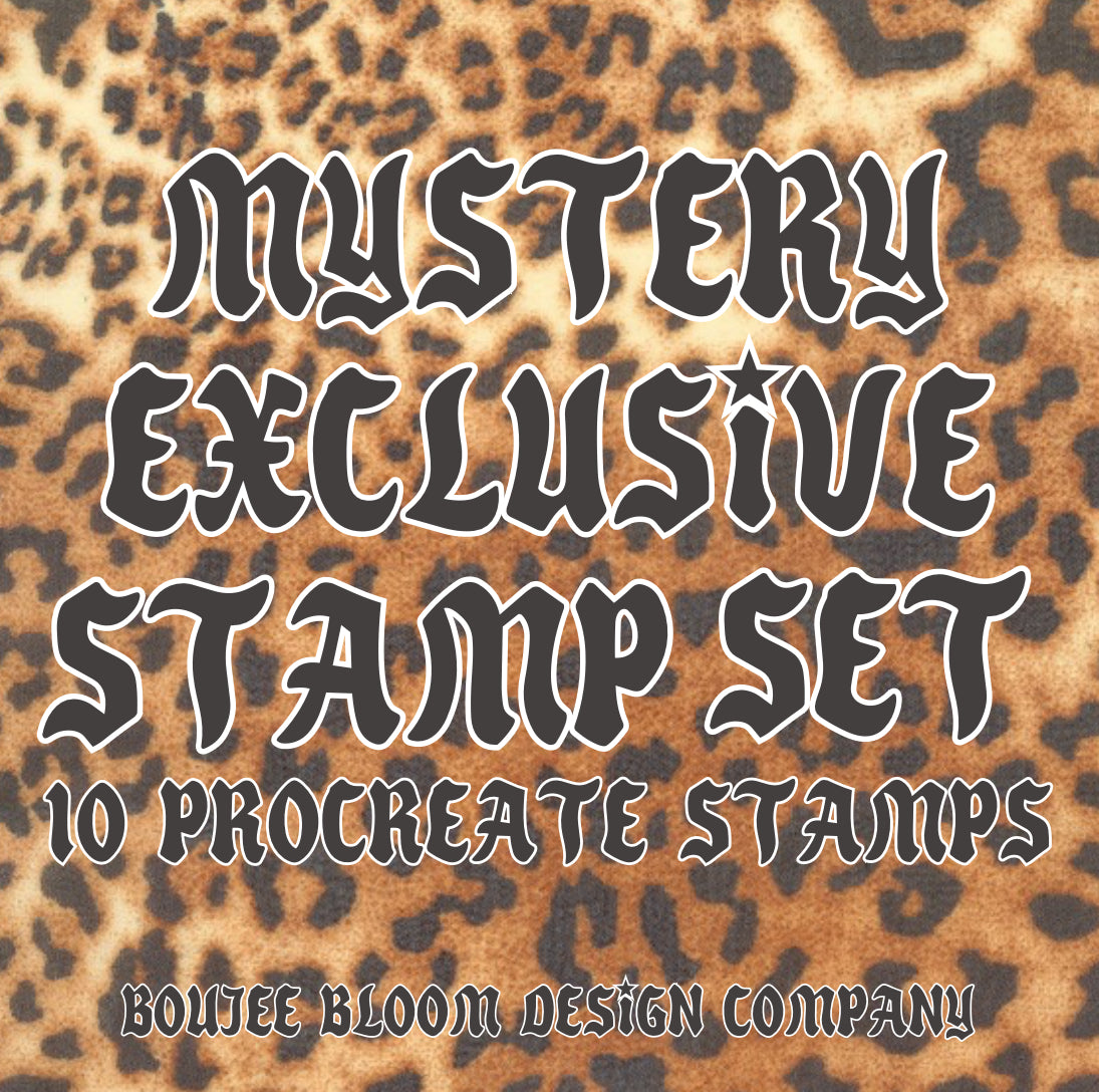 M Y S T E R Y exclusive procreate stamps