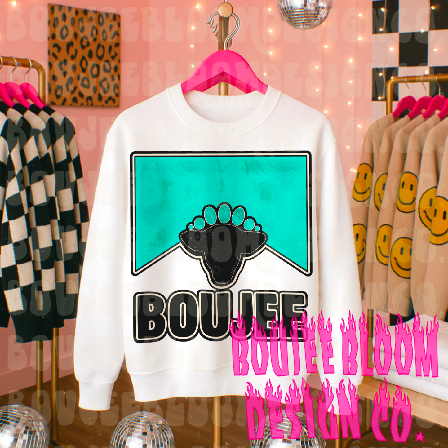 turquoise boujee PNG