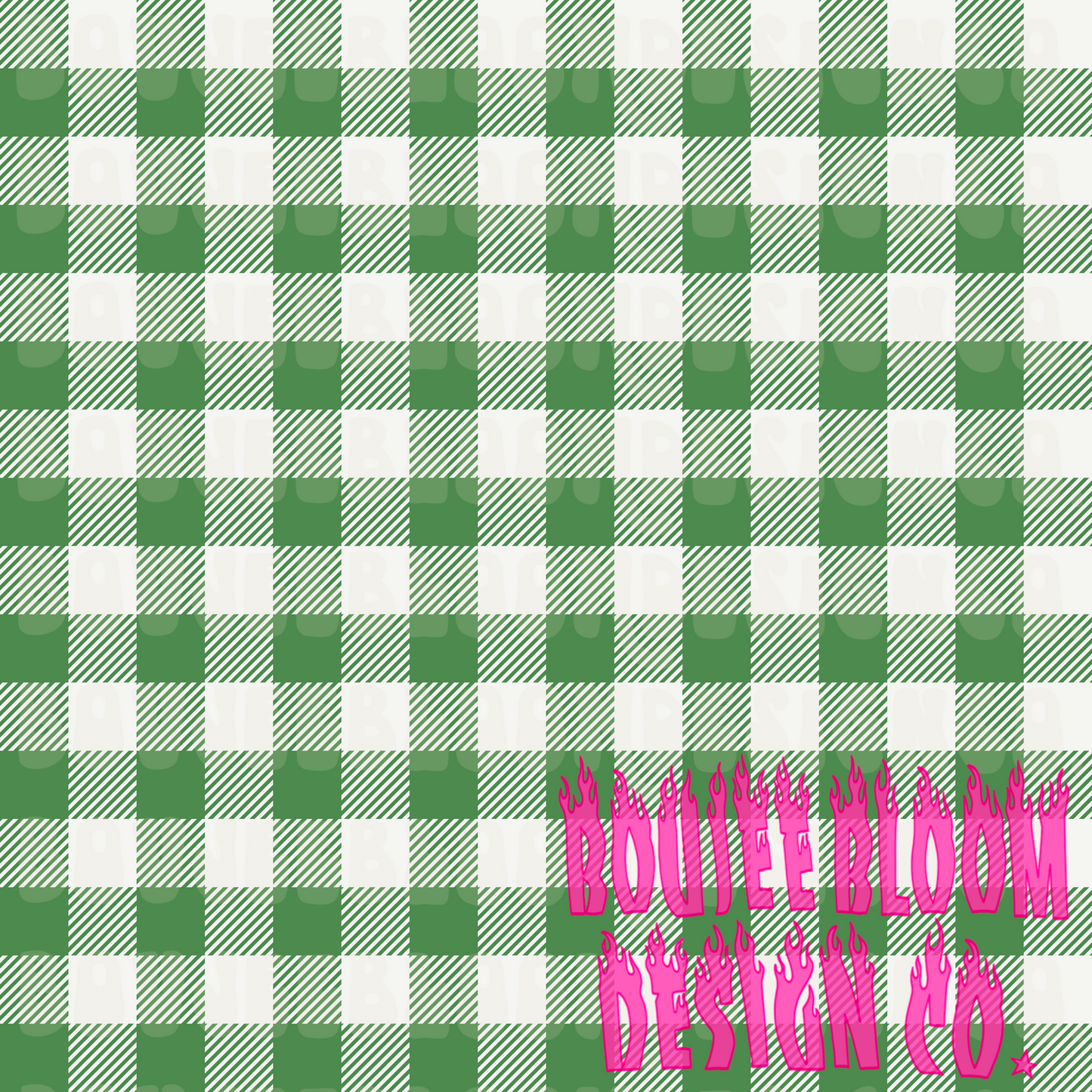 Green Gingham Seamless