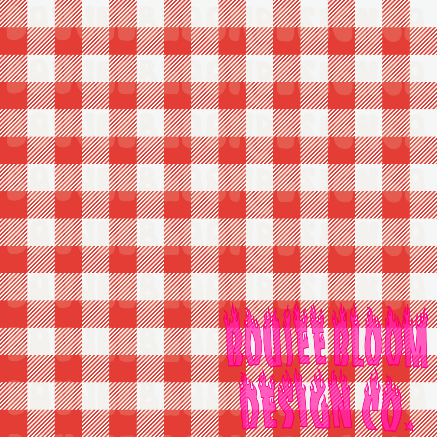 Red Gingham Seamless