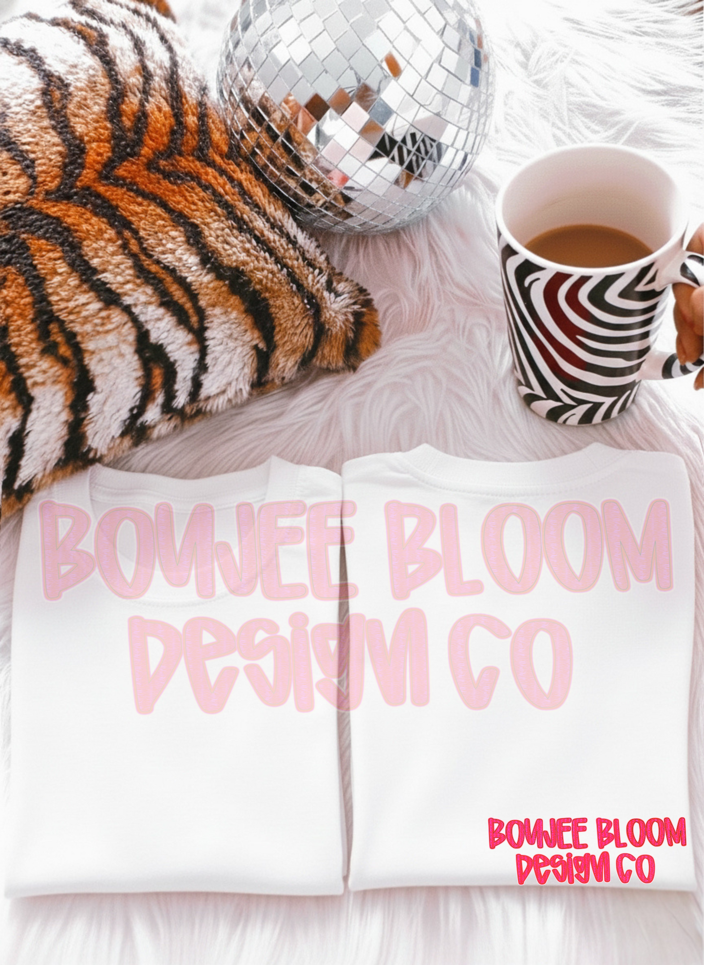 White Tee front and back Mock