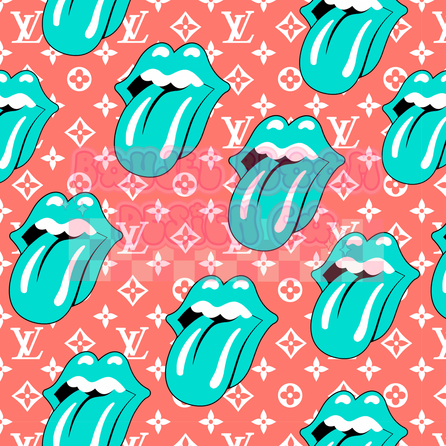 Peach/Turquoise Boujee