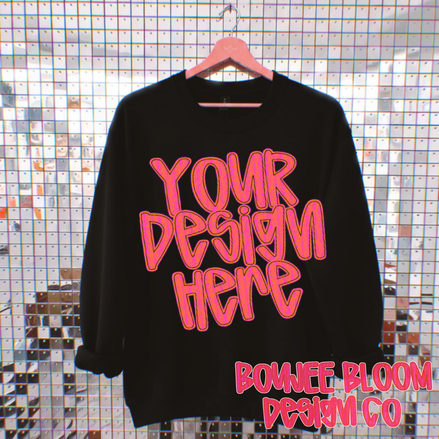 Disco BLACK Crew Gildan Mock