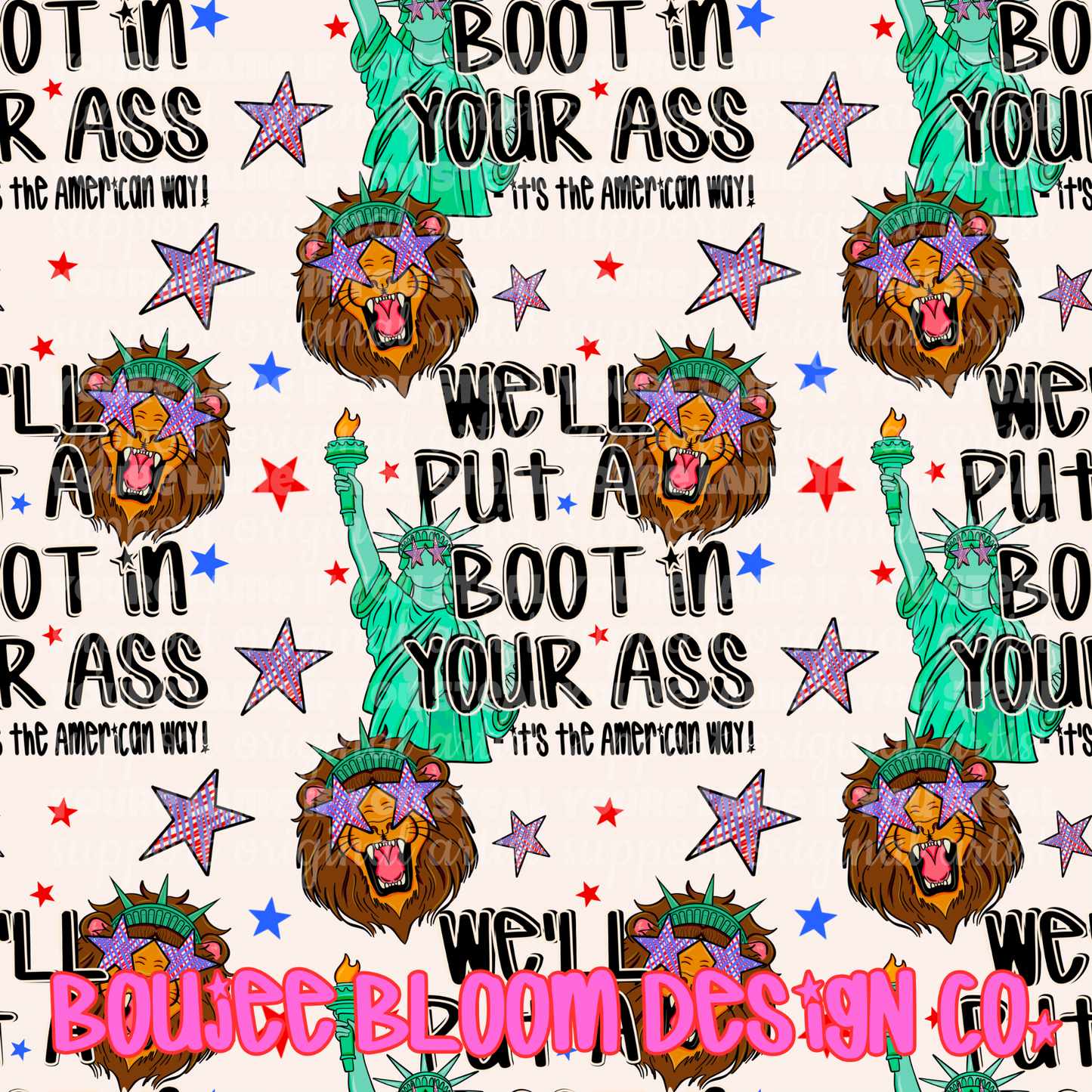 The Angry American RWB SEAMLESS