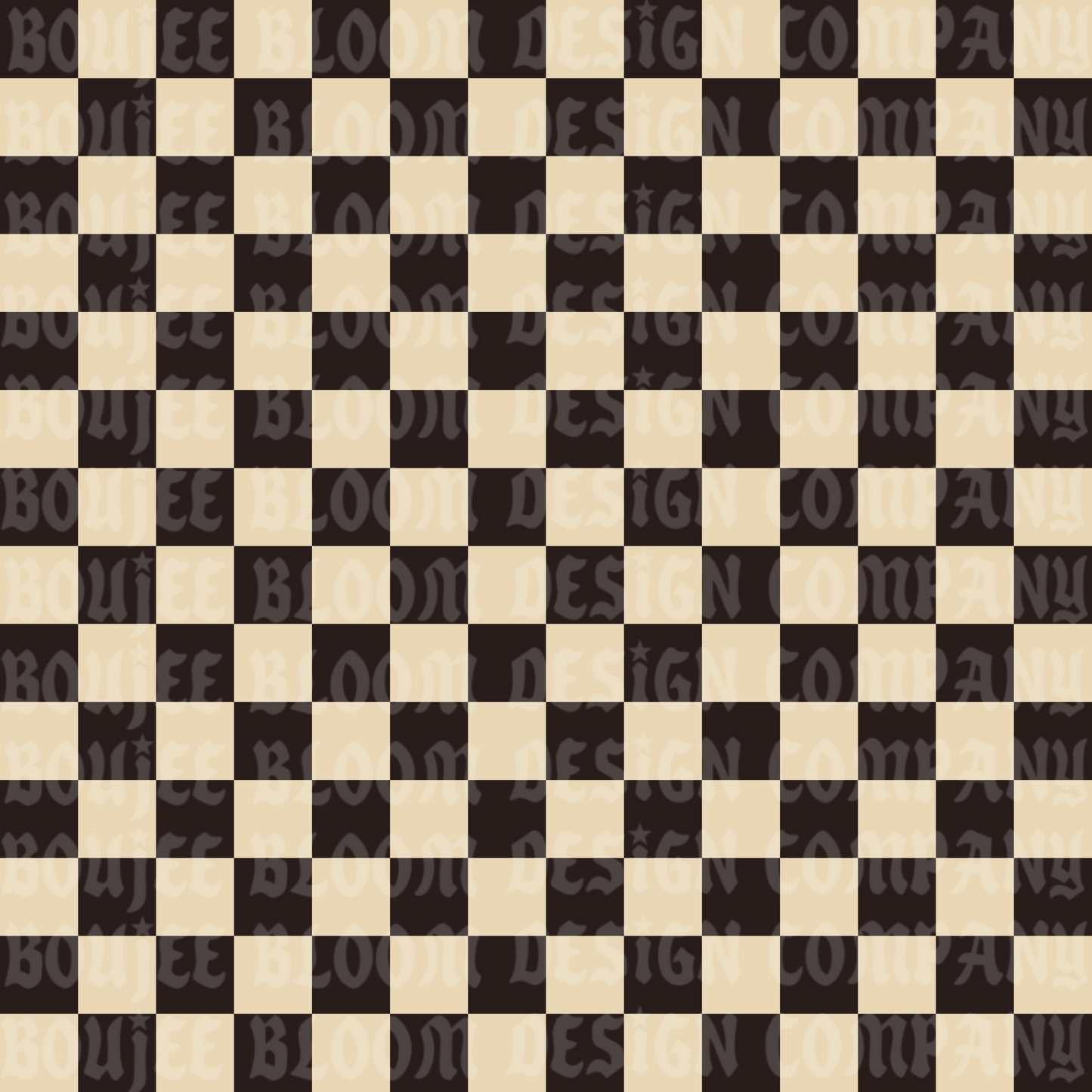 Black Cream Checkered Seamless