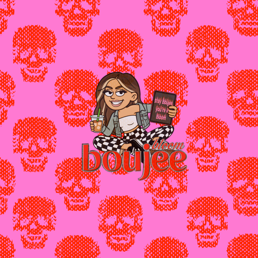 Red Skulls Seamless • COMMERCIAL USE