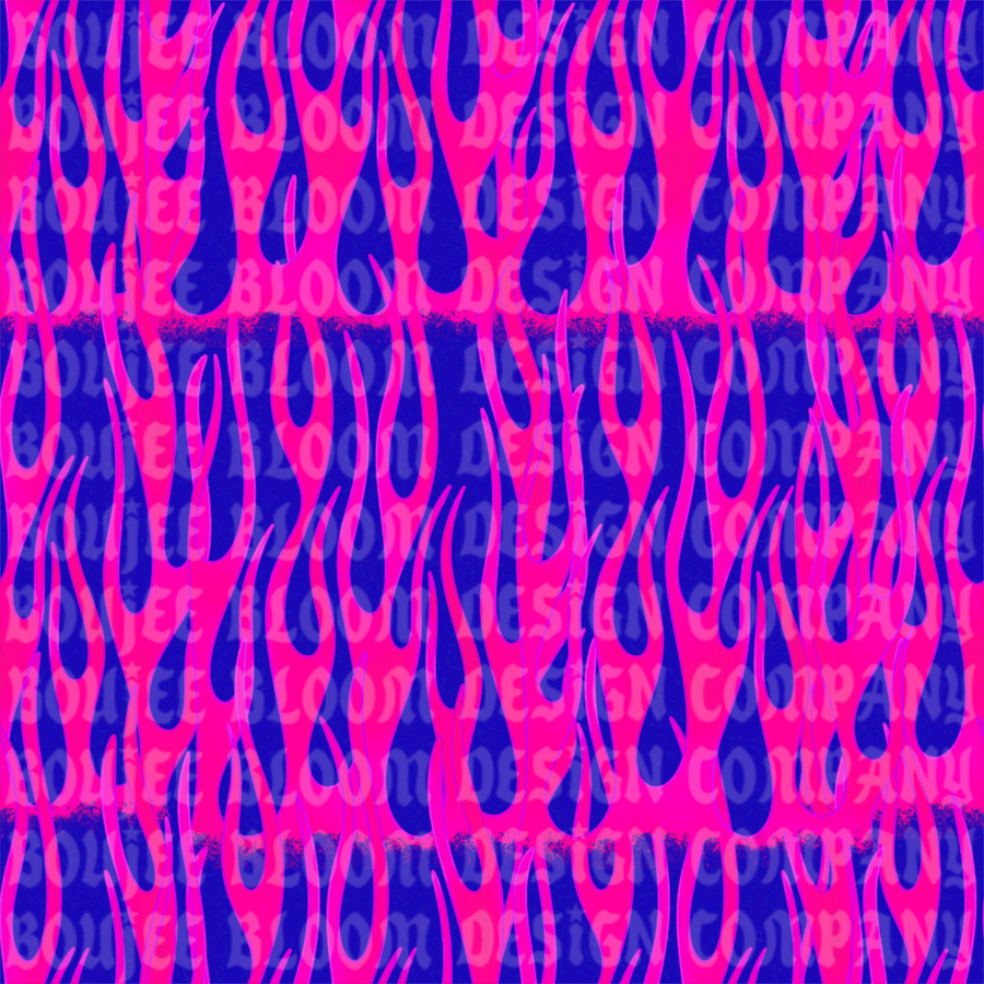Pink Purple Flames Seamless • Commercial Use