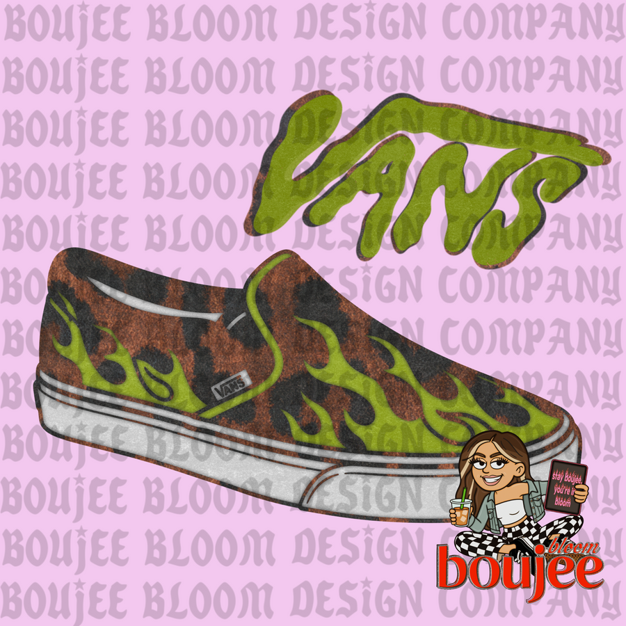 V@ns Leopard Flame PNG