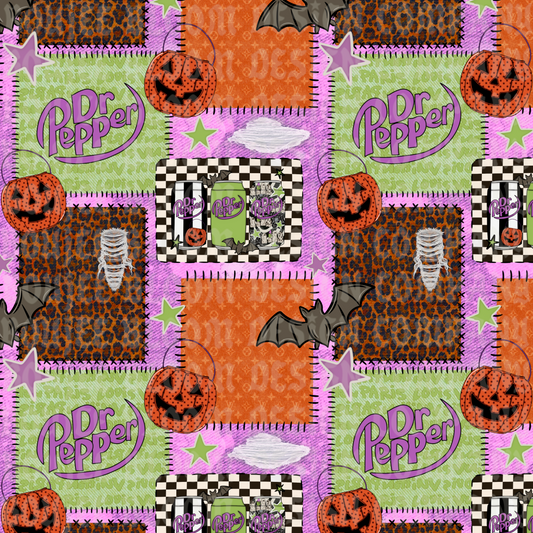 Halloween Soda Mashup Seamless