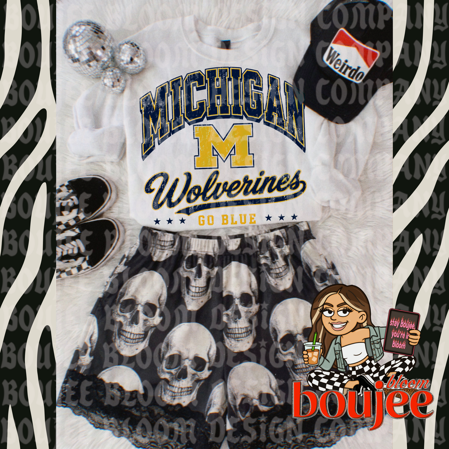 Vintage Michigan Football PNG