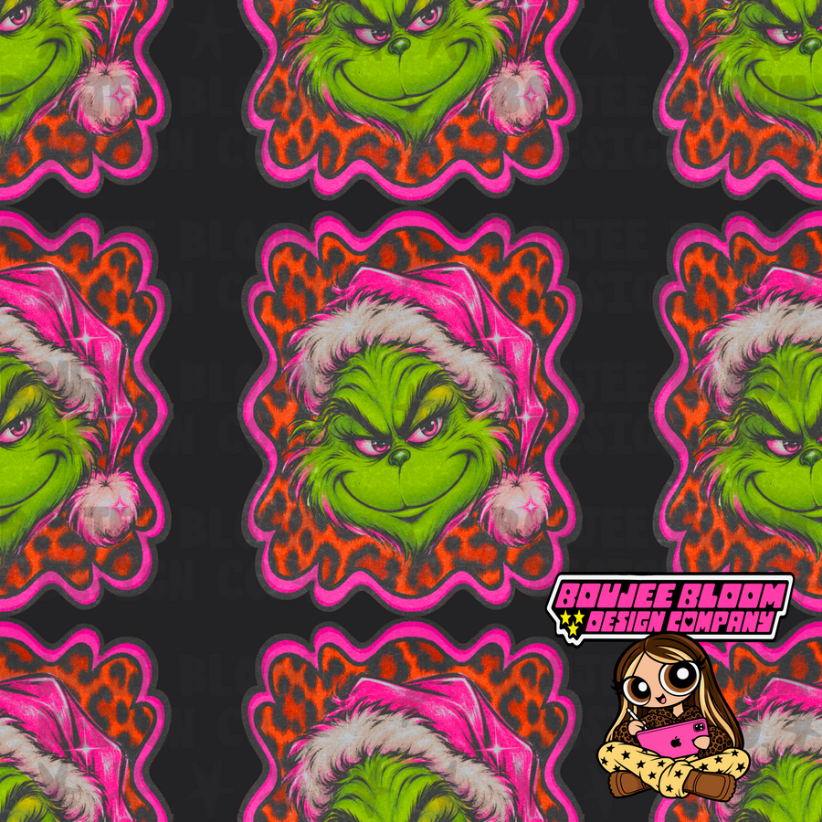 Wild Time Green Guy Seamless