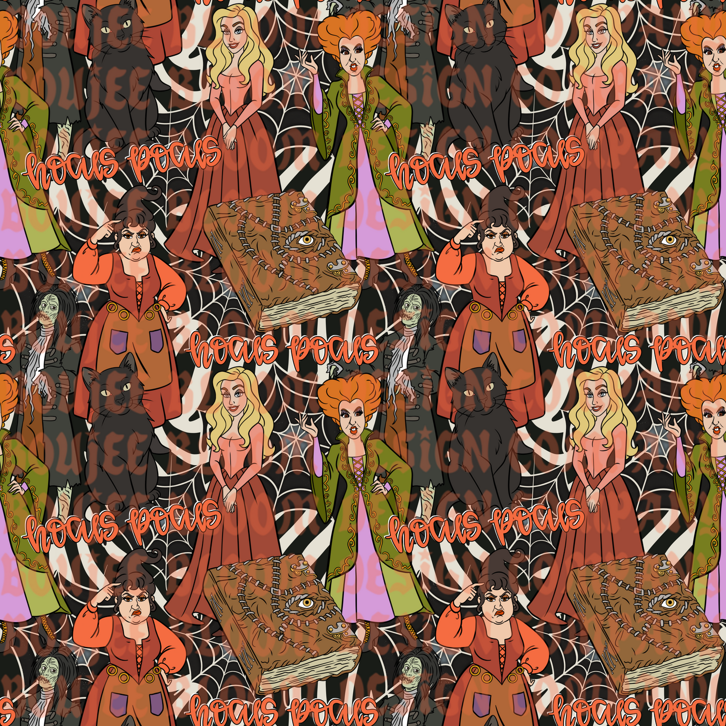 Hokey Pokey Characters Seamless