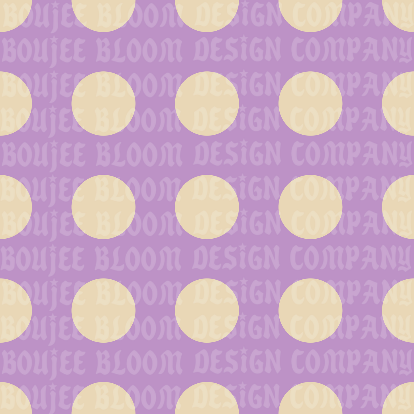 Purple Cream Polka Dot Seamless