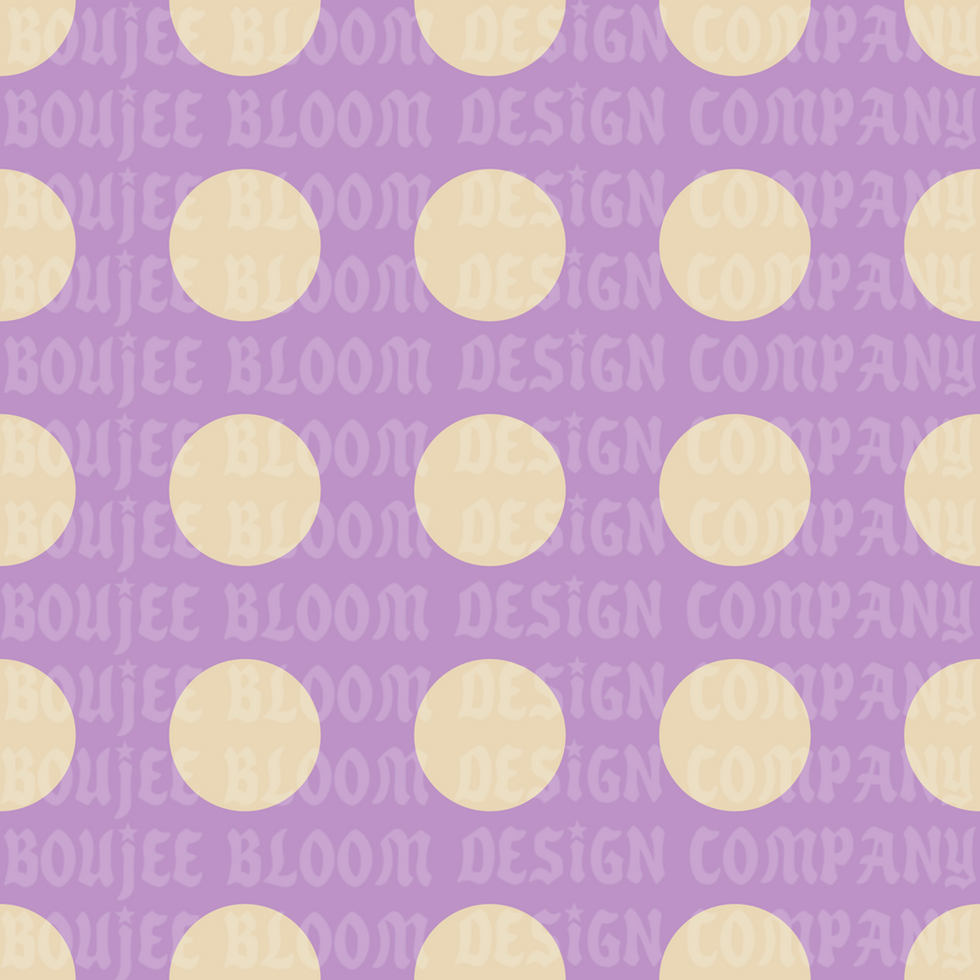 Purple Cream Polka Dot Seamless