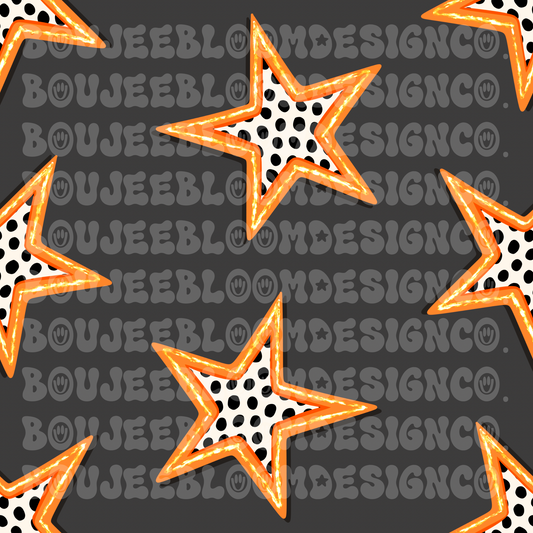 Halloween Stars Seamless