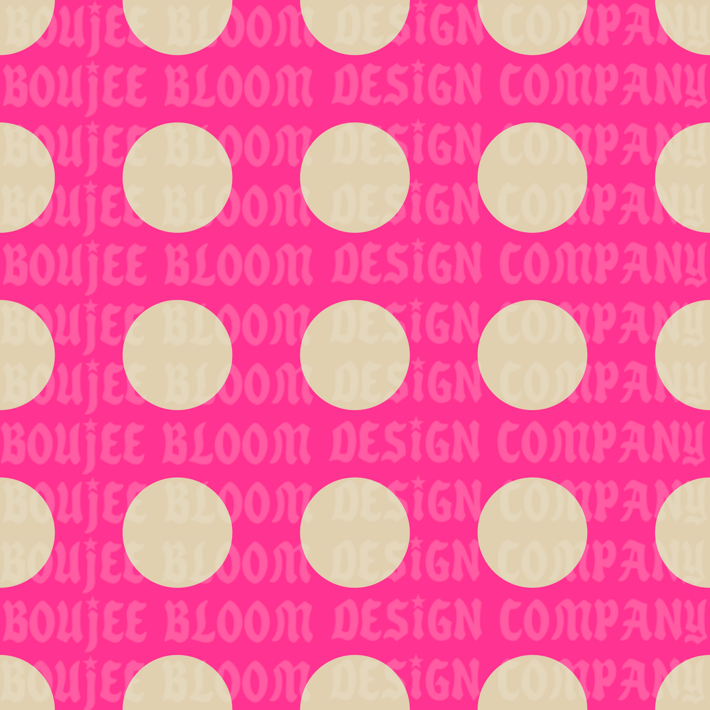 Pink Cream Polka Dot Seamless