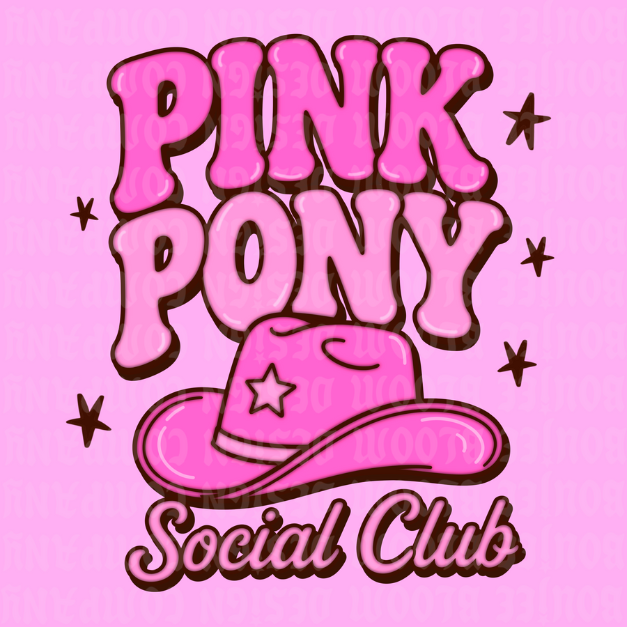 Pink Pony Social Club PNG