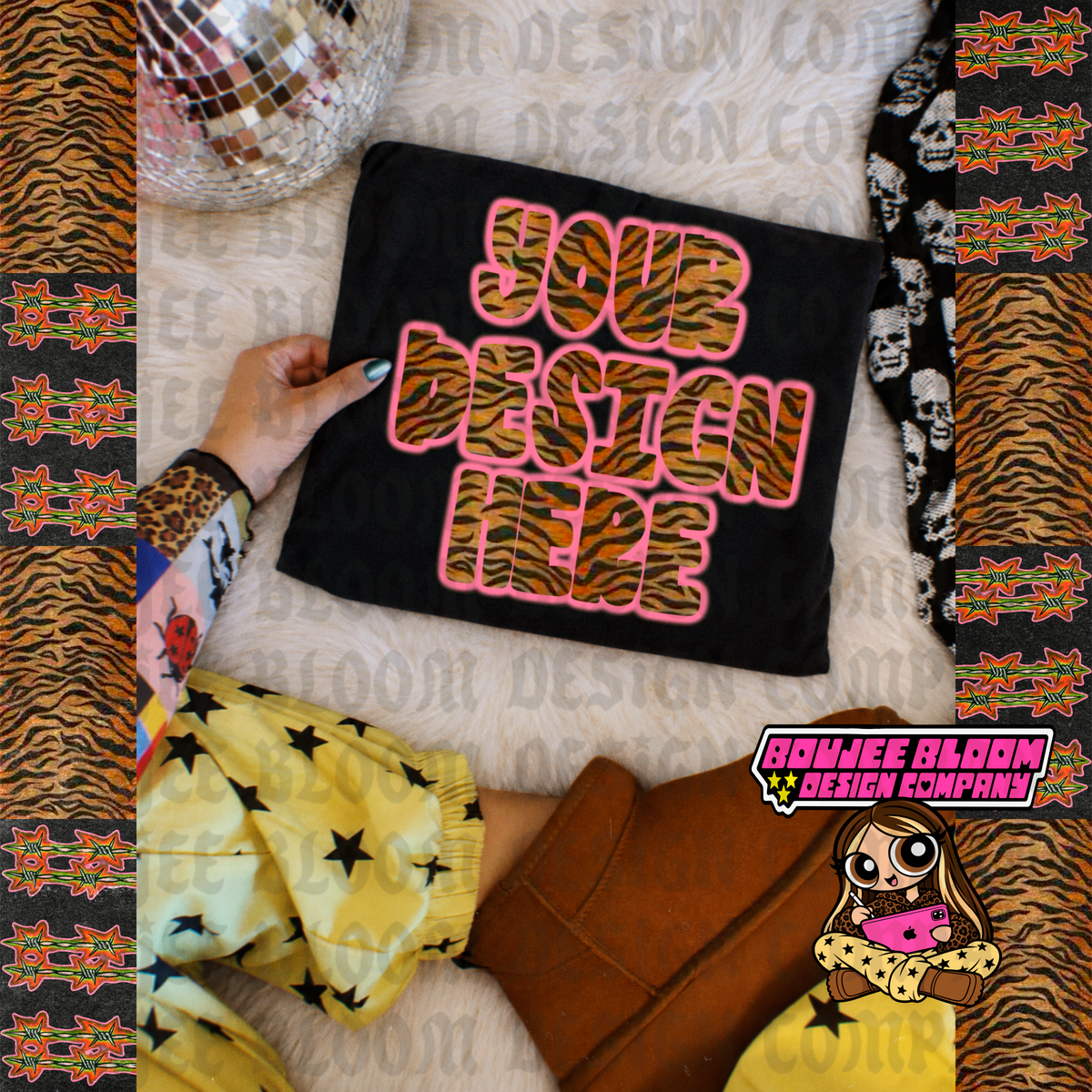 Black CC Tshirt Mock Up