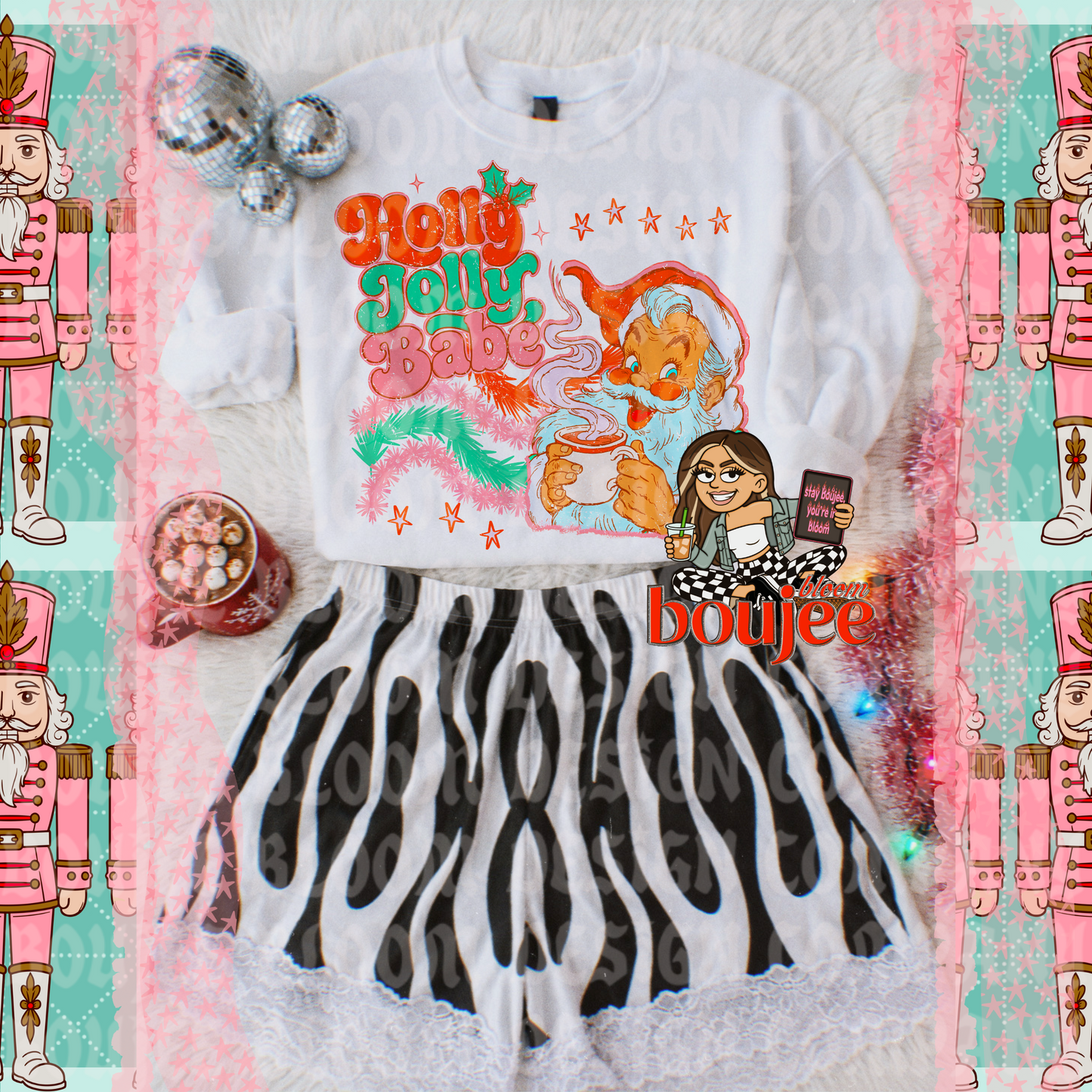 Holly Jolly Babe PNG