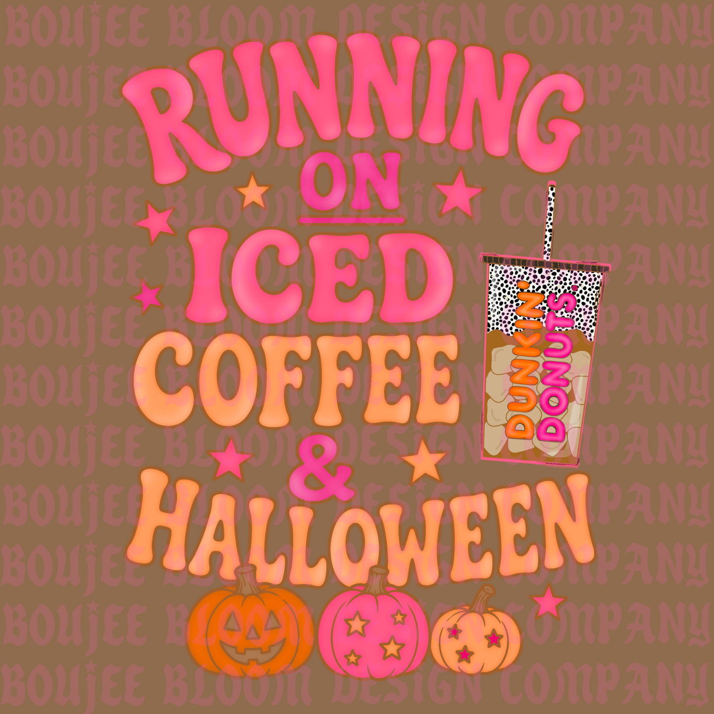 Running on Iced Coffee & Halloween Dunk PNG