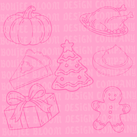 Holidazeee PROCREATE STAMP SET ONLY